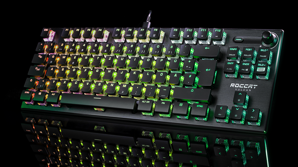【未使用 】ロキャット VULCAN TKL Pro ゲーミングキーボード Vulcan TKL Pro | コンパクト光学式 RGB ゲーミングキーボード